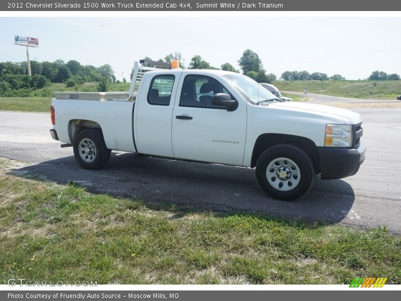 Summit White / Dark Titanium 2012 Chevrolet Silverado 1500 Work Truck Extended Cab 4x4