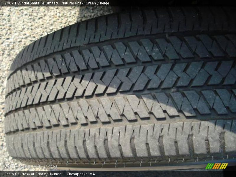 Natural Khaki Green / Beige 2007 Hyundai Santa Fe Limited