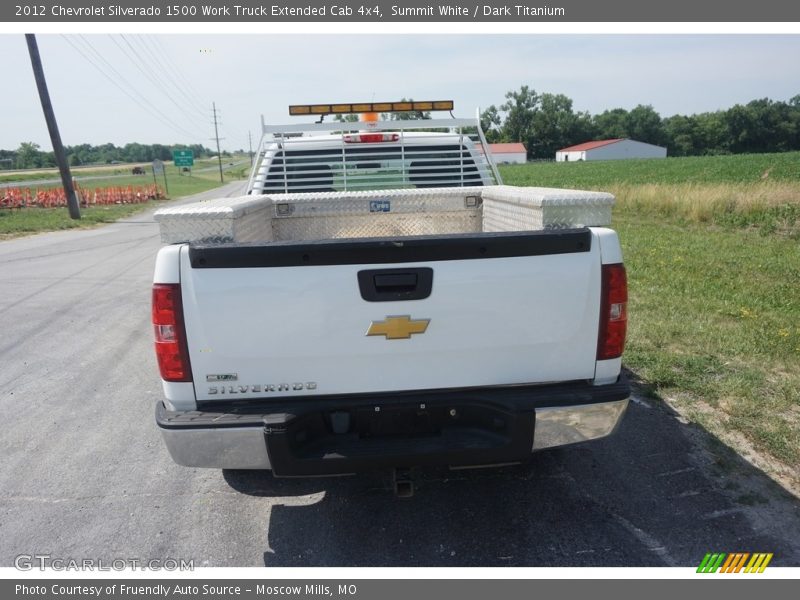 Summit White / Dark Titanium 2012 Chevrolet Silverado 1500 Work Truck Extended Cab 4x4