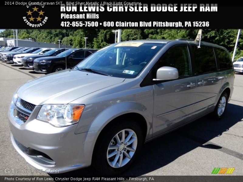 Billet Silver Metallic / Black/Light Graystone 2014 Dodge Grand Caravan SXT