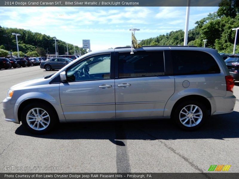 Billet Silver Metallic / Black/Light Graystone 2014 Dodge Grand Caravan SXT