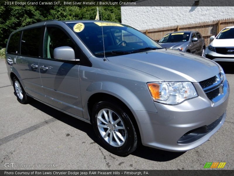 Billet Silver Metallic / Black/Light Graystone 2014 Dodge Grand Caravan SXT