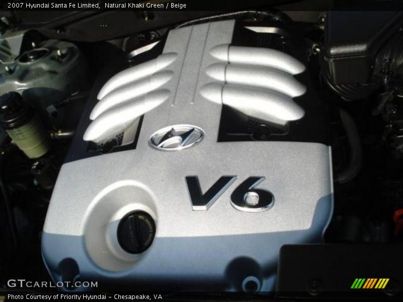 Natural Khaki Green / Beige 2007 Hyundai Santa Fe Limited