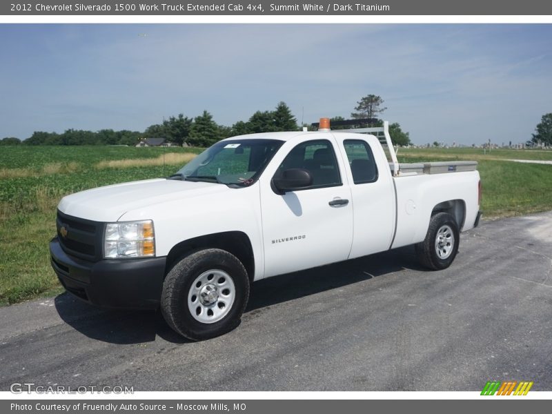 Summit White / Dark Titanium 2012 Chevrolet Silverado 1500 Work Truck Extended Cab 4x4