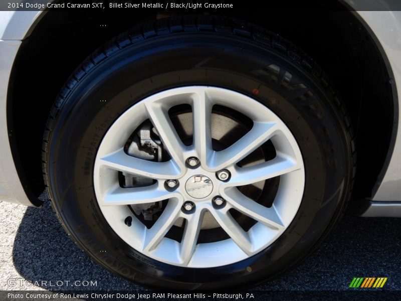 Billet Silver Metallic / Black/Light Graystone 2014 Dodge Grand Caravan SXT