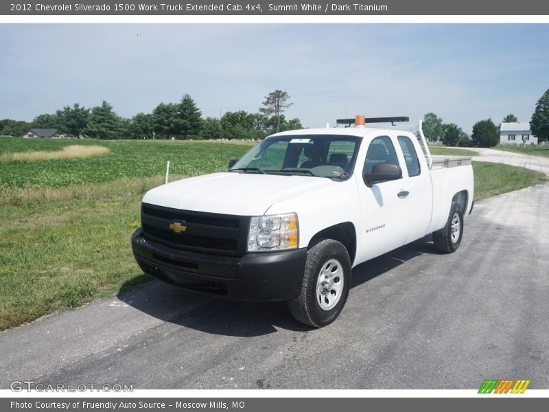 Summit White / Dark Titanium 2012 Chevrolet Silverado 1500 Work Truck Extended Cab 4x4