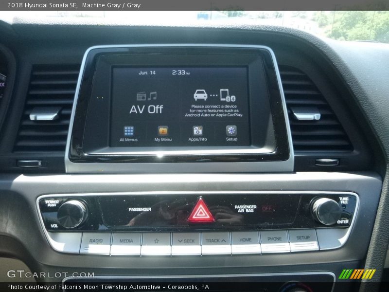Machine Gray / Gray 2018 Hyundai Sonata SE