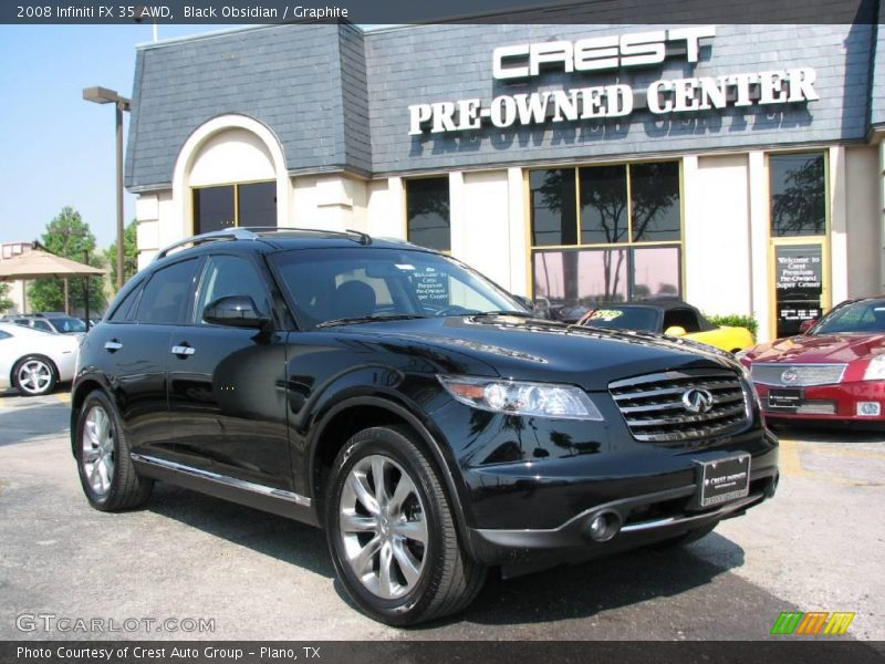 Black Obsidian / Graphite 2008 Infiniti FX 35 AWD
