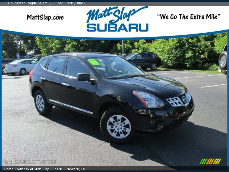Super Black / Black 2015 Nissan Rogue Select S