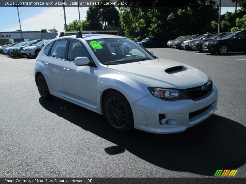 Satin White Pearl / Carbon Black 2011 Subaru Impreza WRX Wagon