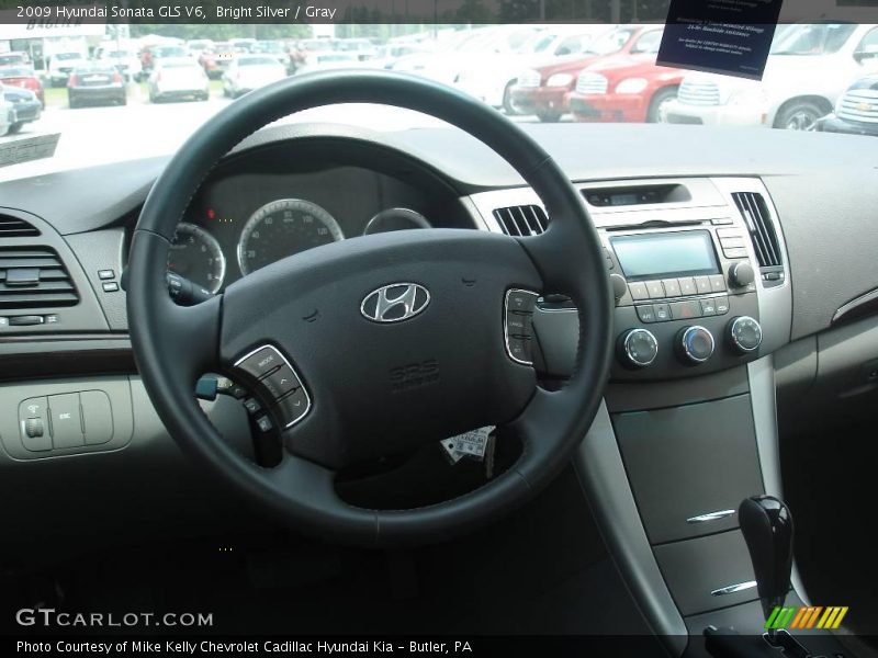 Bright Silver / Gray 2009 Hyundai Sonata GLS V6