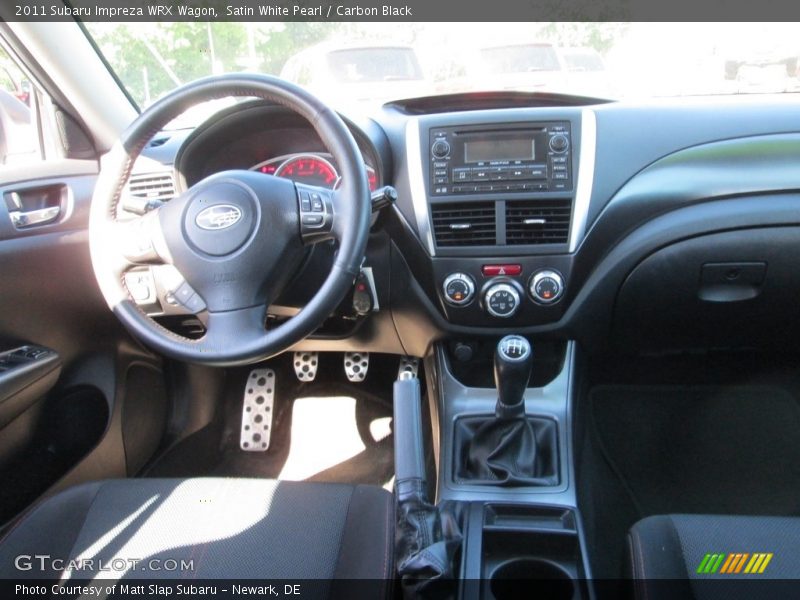 Satin White Pearl / Carbon Black 2011 Subaru Impreza WRX Wagon