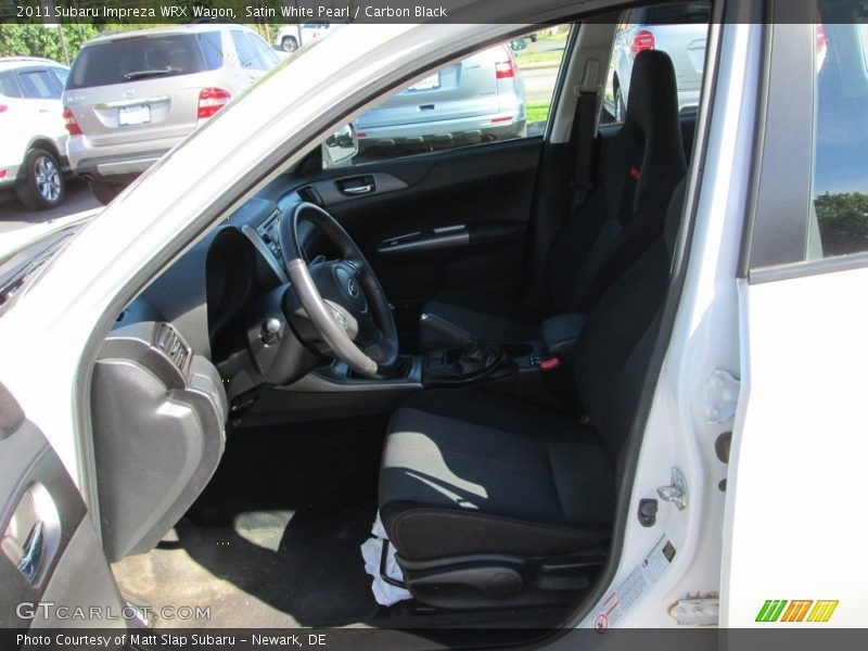 Satin White Pearl / Carbon Black 2011 Subaru Impreza WRX Wagon