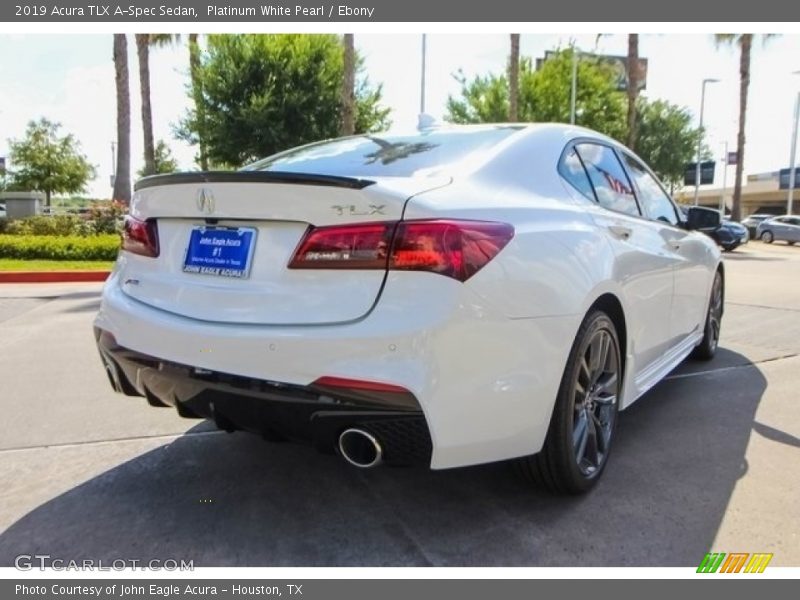 Platinum White Pearl / Ebony 2019 Acura TLX A-Spec Sedan