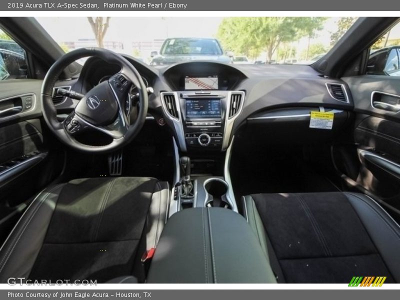 Platinum White Pearl / Ebony 2019 Acura TLX A-Spec Sedan