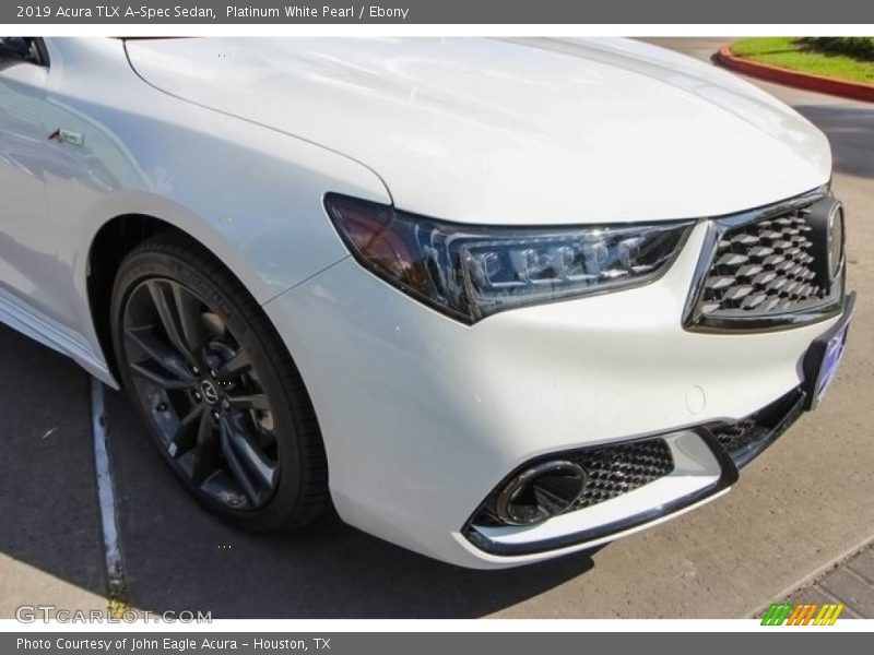 Platinum White Pearl / Ebony 2019 Acura TLX A-Spec Sedan