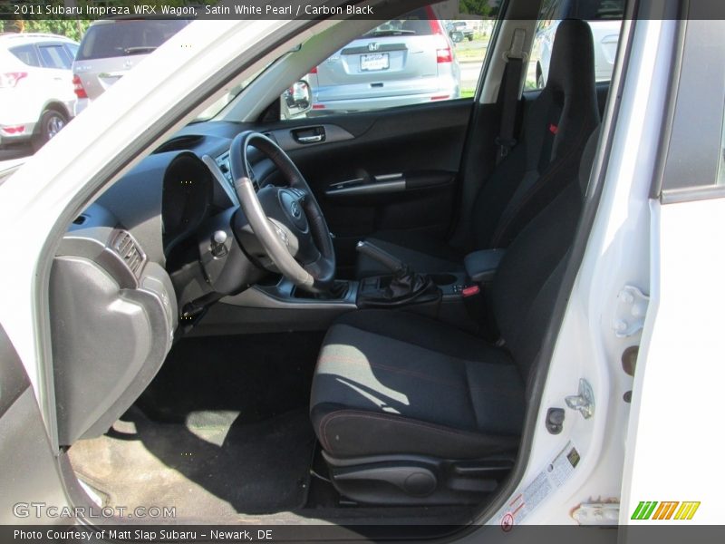 Satin White Pearl / Carbon Black 2011 Subaru Impreza WRX Wagon