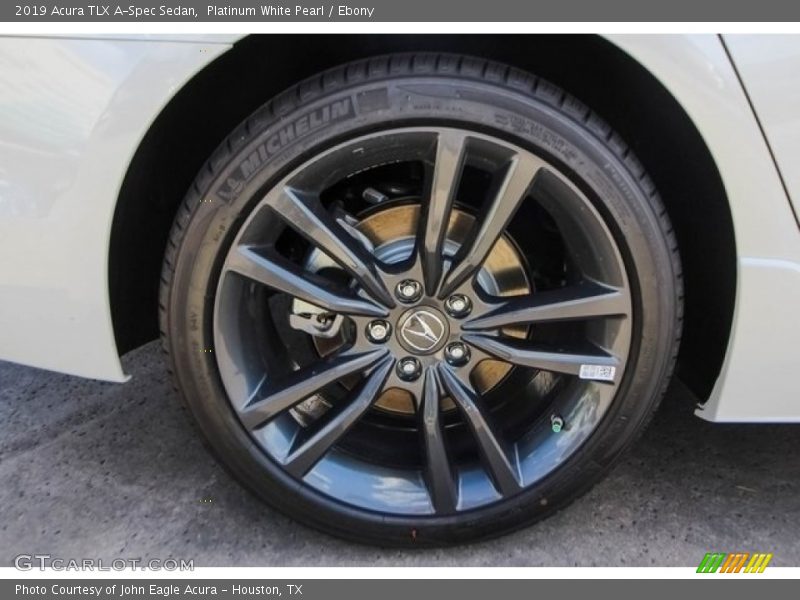 Platinum White Pearl / Ebony 2019 Acura TLX A-Spec Sedan