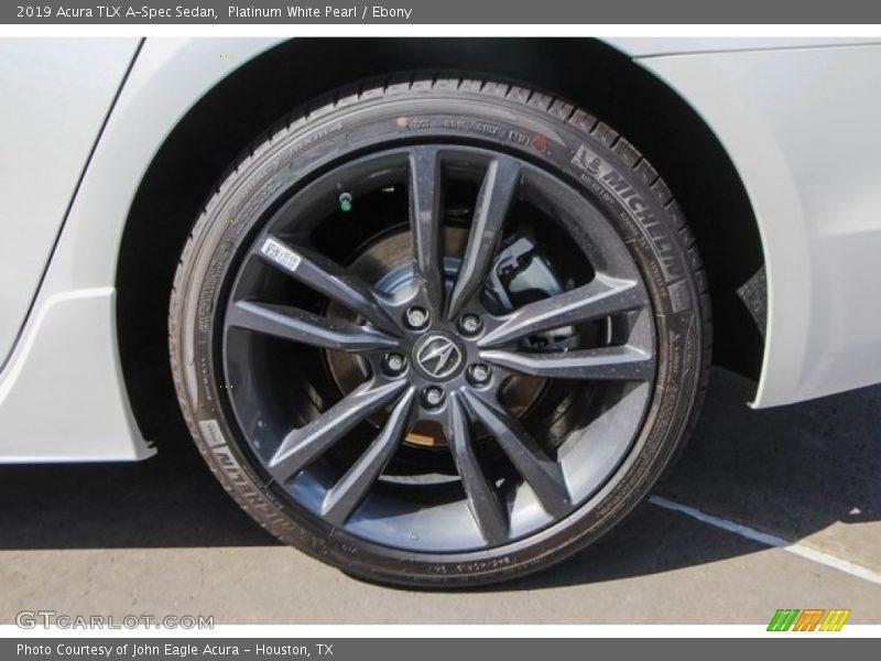 Platinum White Pearl / Ebony 2019 Acura TLX A-Spec Sedan