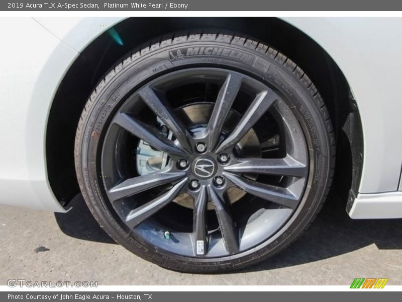 Platinum White Pearl / Ebony 2019 Acura TLX A-Spec Sedan