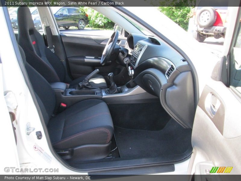 Satin White Pearl / Carbon Black 2011 Subaru Impreza WRX Wagon