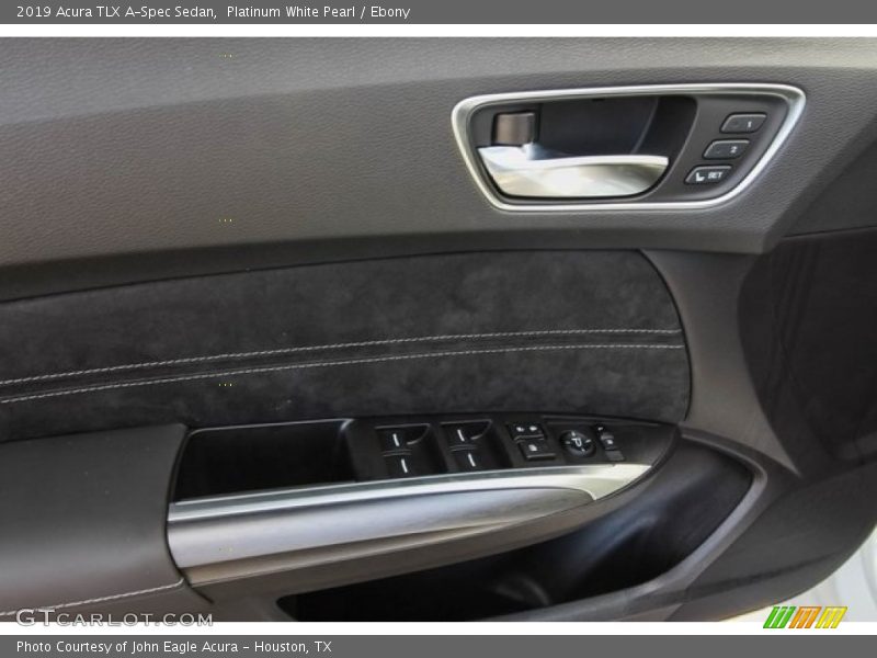 Platinum White Pearl / Ebony 2019 Acura TLX A-Spec Sedan
