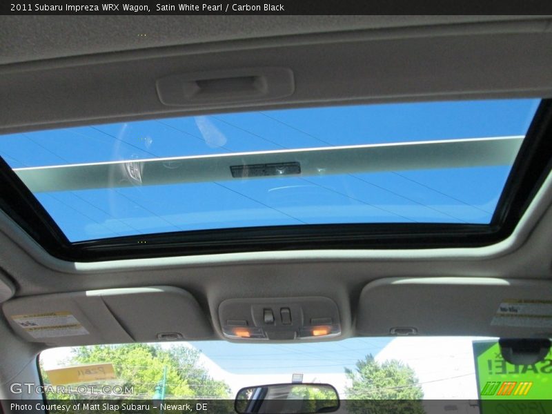 Satin White Pearl / Carbon Black 2011 Subaru Impreza WRX Wagon