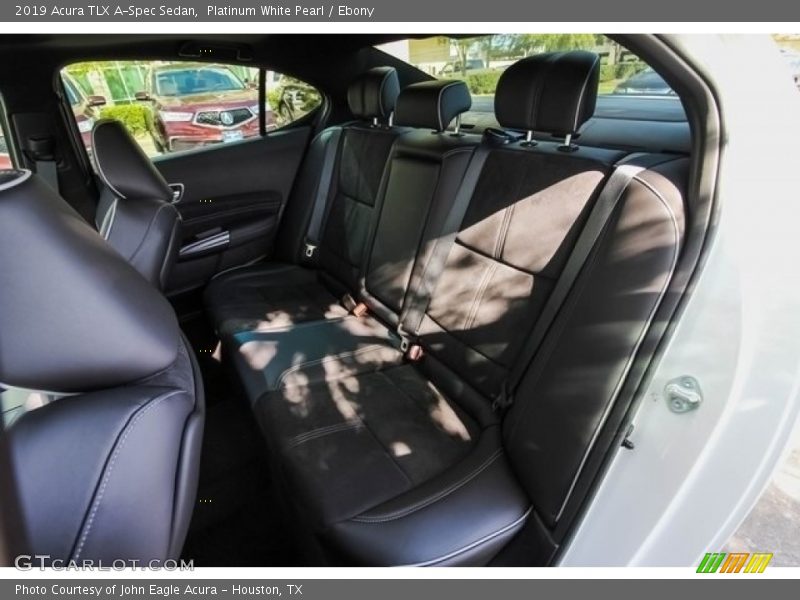 Platinum White Pearl / Ebony 2019 Acura TLX A-Spec Sedan