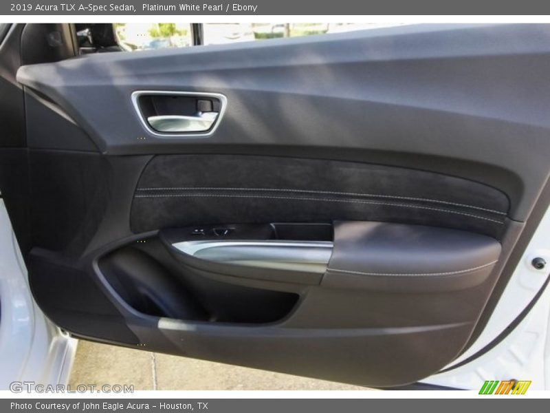 Platinum White Pearl / Ebony 2019 Acura TLX A-Spec Sedan