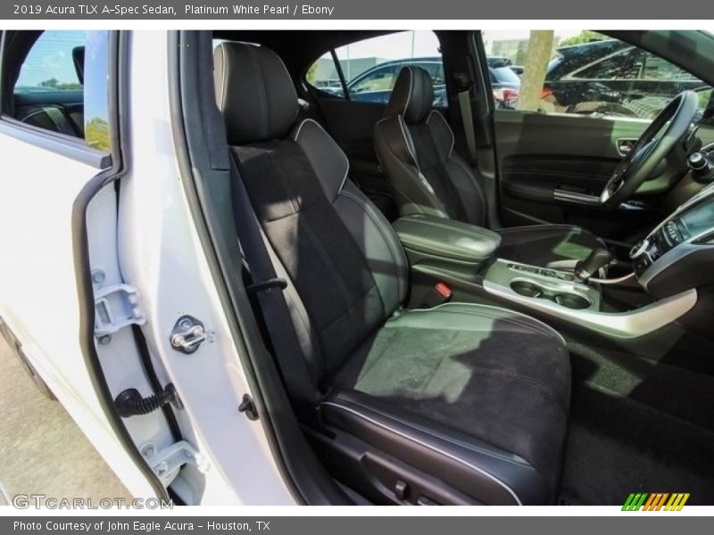 Platinum White Pearl / Ebony 2019 Acura TLX A-Spec Sedan
