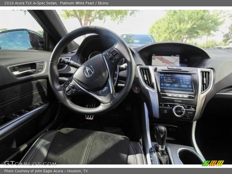 Platinum White Pearl / Ebony 2019 Acura TLX A-Spec Sedan