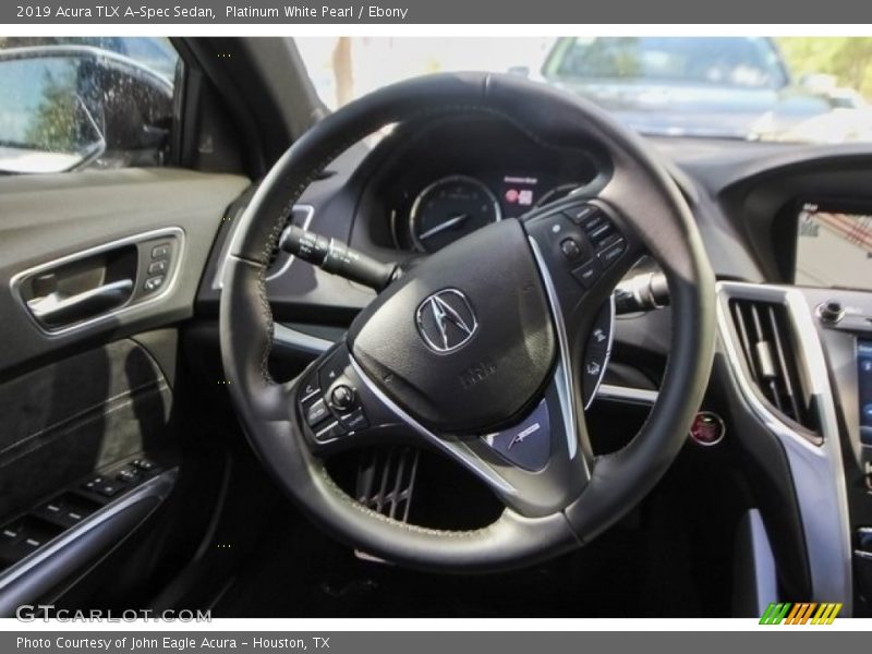Platinum White Pearl / Ebony 2019 Acura TLX A-Spec Sedan