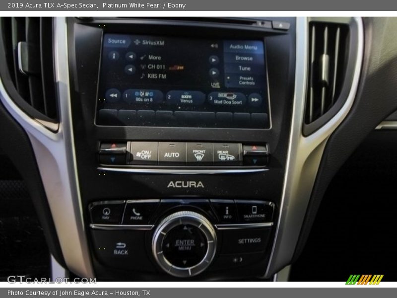 Platinum White Pearl / Ebony 2019 Acura TLX A-Spec Sedan
