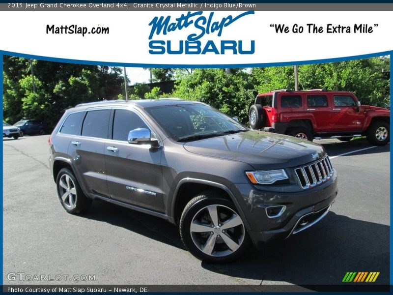 Granite Crystal Metallic / Indigo Blue/Brown 2015 Jeep Grand Cherokee Overland 4x4