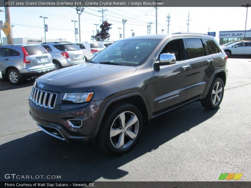 Granite Crystal Metallic / Indigo Blue/Brown 2015 Jeep Grand Cherokee Overland 4x4