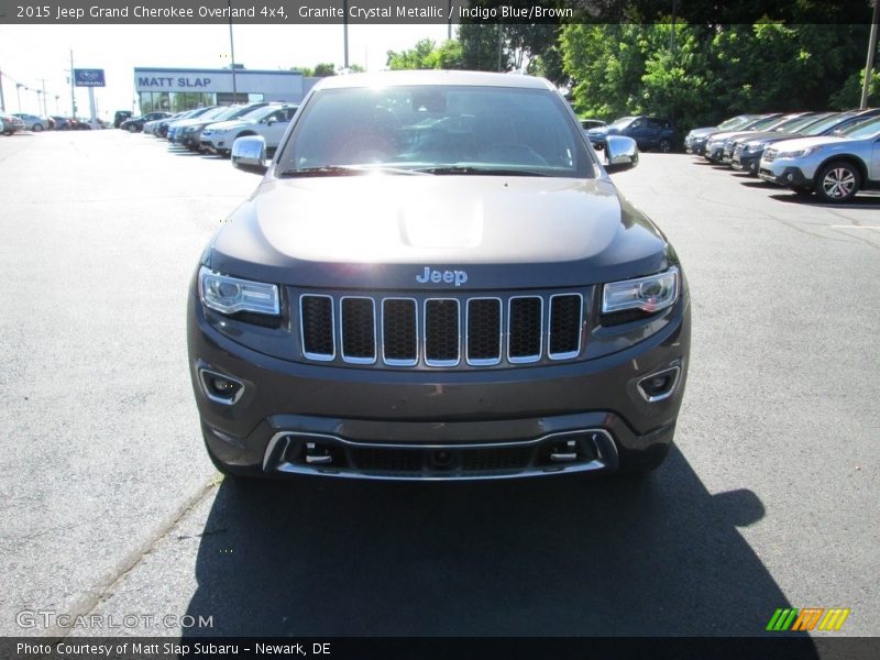 Granite Crystal Metallic / Indigo Blue/Brown 2015 Jeep Grand Cherokee Overland 4x4
