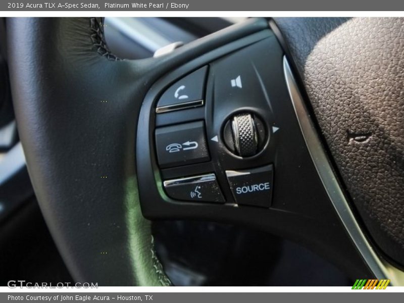 Platinum White Pearl / Ebony 2019 Acura TLX A-Spec Sedan