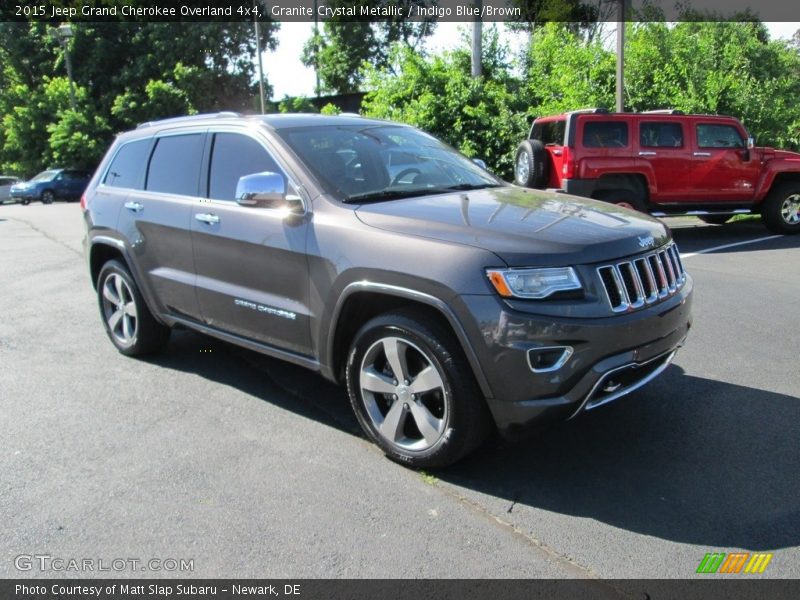 Granite Crystal Metallic / Indigo Blue/Brown 2015 Jeep Grand Cherokee Overland 4x4