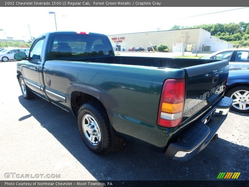 Forest Green Metallic / Graphite Gray 2002 Chevrolet Silverado 1500 LS Regular Cab