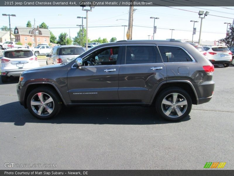 Granite Crystal Metallic / Indigo Blue/Brown 2015 Jeep Grand Cherokee Overland 4x4