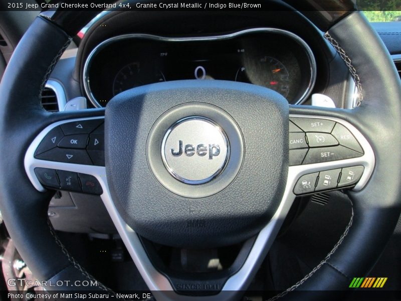 Granite Crystal Metallic / Indigo Blue/Brown 2015 Jeep Grand Cherokee Overland 4x4