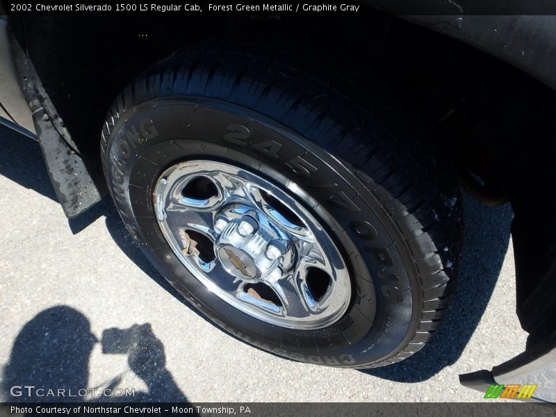 Forest Green Metallic / Graphite Gray 2002 Chevrolet Silverado 1500 LS Regular Cab