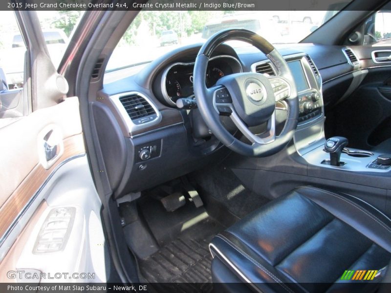 Granite Crystal Metallic / Indigo Blue/Brown 2015 Jeep Grand Cherokee Overland 4x4