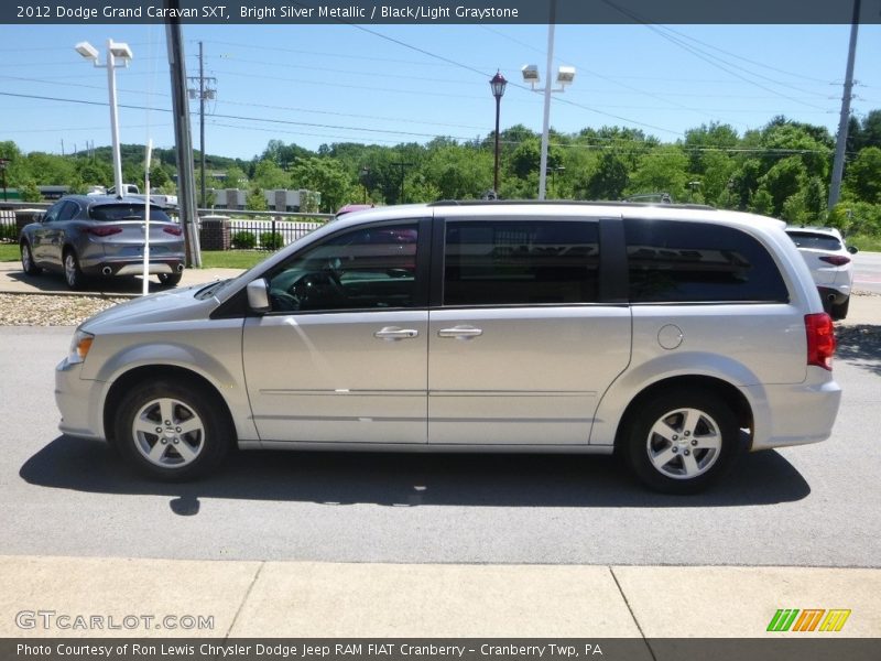 Bright Silver Metallic / Black/Light Graystone 2012 Dodge Grand Caravan SXT