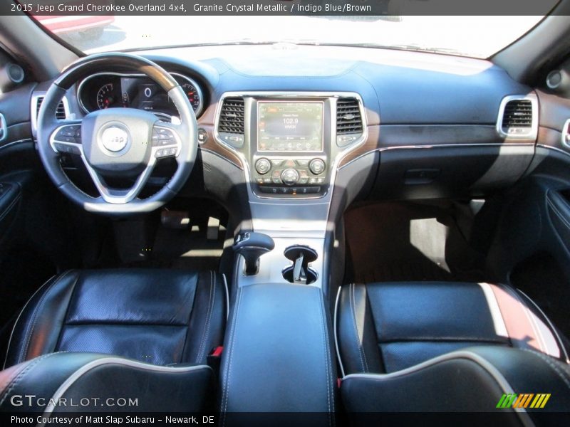 Granite Crystal Metallic / Indigo Blue/Brown 2015 Jeep Grand Cherokee Overland 4x4