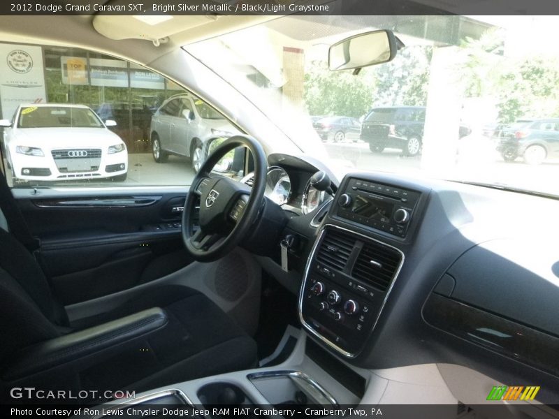 Bright Silver Metallic / Black/Light Graystone 2012 Dodge Grand Caravan SXT