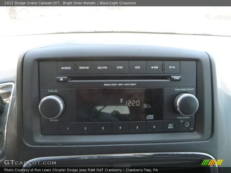 Bright Silver Metallic / Black/Light Graystone 2012 Dodge Grand Caravan SXT