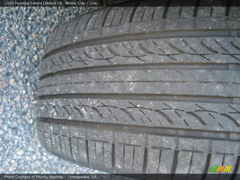 Willow Gray / Gray 2009 Hyundai Sonata Limited V6