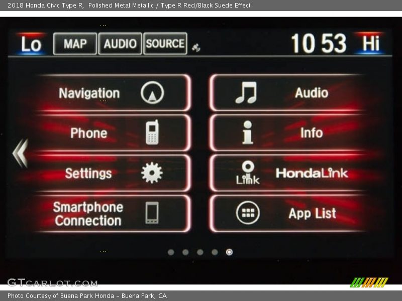 Polished Metal Metallic / Type R Red/Black Suede Effect 2018 Honda Civic Type R