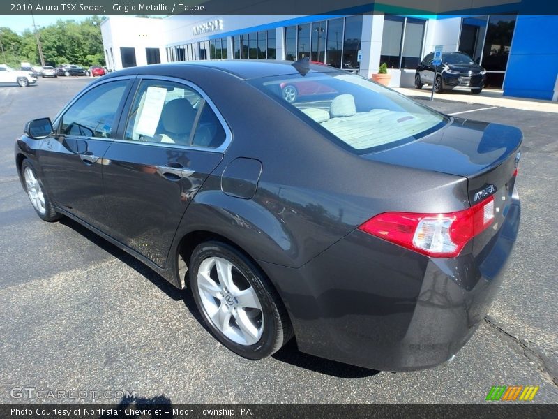 Grigio Metallic / Taupe 2010 Acura TSX Sedan